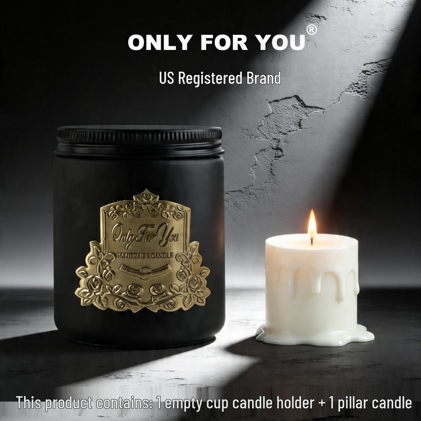 US Metal Folk Aromatherapy Candles - Cross-border Essential Oil Birthday Gift & Souvenir Decoration