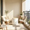 Chaise spacieuse avec rangement caché, Chaise d'appoint ronde, Pouf-chaise avec rangement, Table d'appoint pratique, Chaise pour changer de chaussures (uniquement avec fauteuil d'appoint)