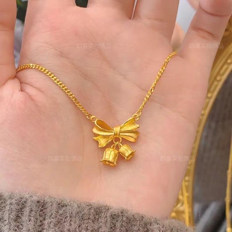 Necklace Filigree Butterfly Necklace Student Niche Premium Versatile Design Temperament Clavicle Pendant