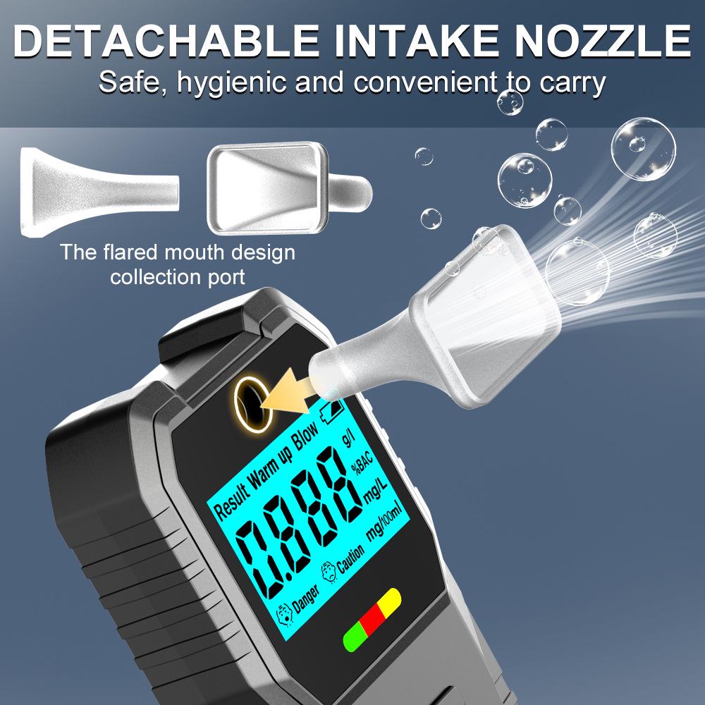 High Precision Breathalyzer Alcohol Tester for Drunk Driving Prevention