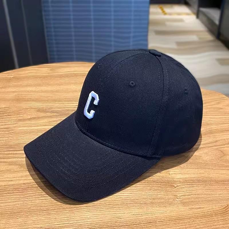 

Baseball Letter C Cap Embroidered Hardtop Unisex Spring Summer Cap Duckbill чёрный