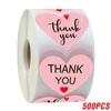 100-500pcs Round Thank You Stickers for Envelope Seal Labels Gift Packaging Decor Birthday Party Scrapbooking Stationery Sticker