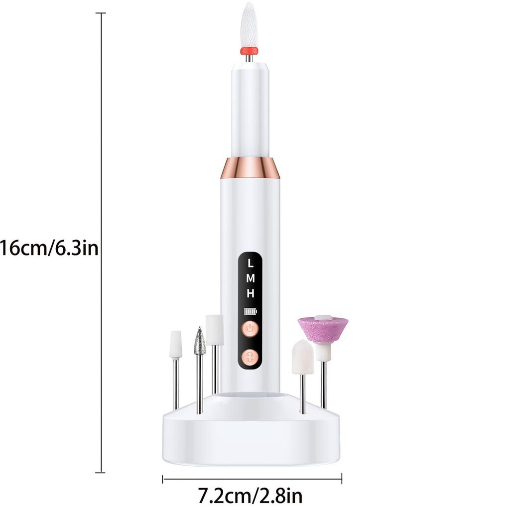 TEMU Portable Nail Shaper & Grinder: Nail Polisher, Cuticle & Polish Remover.
