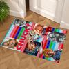 Chucky's Rainbow Horror Floor Mat Perfect for Playrooms Kitchen Entryway Bedrooms Antislip Carpet Anime Office Decor