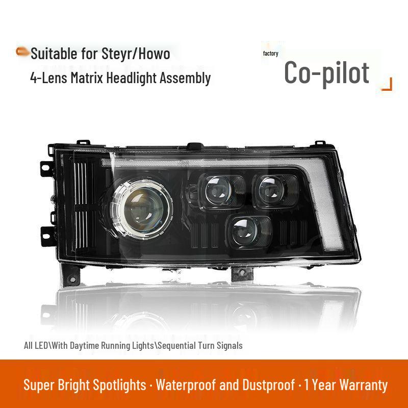 Steyr D7B/M5G Super Bright LED Laser Headlights for H7 Heavy Duty Trucks Standard