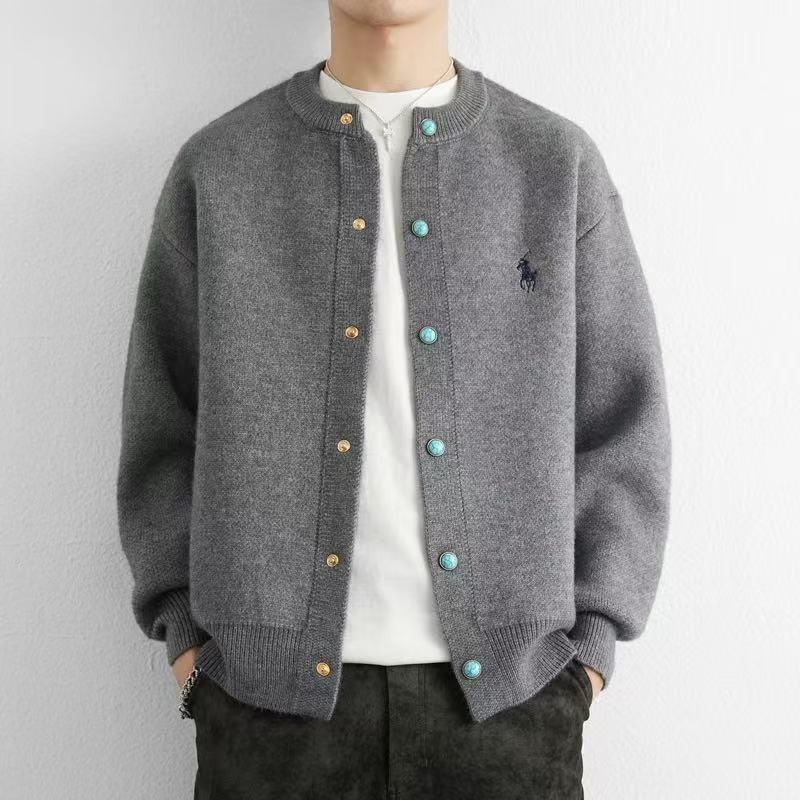 Men's Casual Arctic Fleece Knit Cardigan