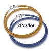 2Pcs/Lot Vintage Jewelry Leather Chain Bracelets Fit DIY Handmade Beads Charms Bracelet Couples Pulsera Jewelry For Women Men
