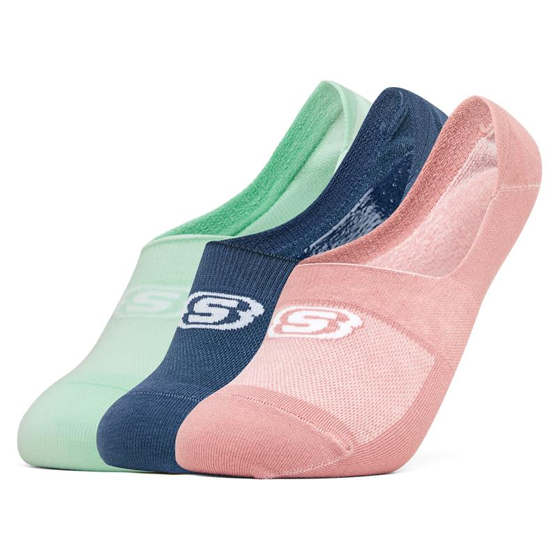 Skechers Unisex Colorful Casual Logo Boat Socks M