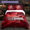 Biancheria da Letto a Tema Union Berlin FC Set 3 Pezzi Copripiumino Biancheria da Letto Decorativa per Camera Adolescenti Decorazione Casa
