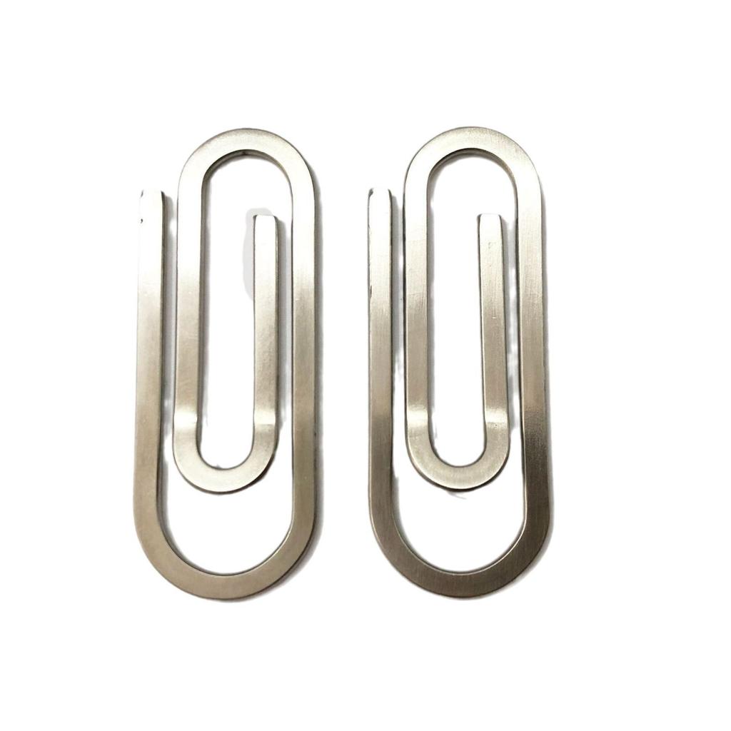 Metal Paperclip Card Holder & Bookmark Money Clip Gift