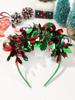 1Pcs Christmas Headband Christmas Ball Headbands  Hair Hoop Christmas Costume Props Christmas Hair Accessories for Women Adults