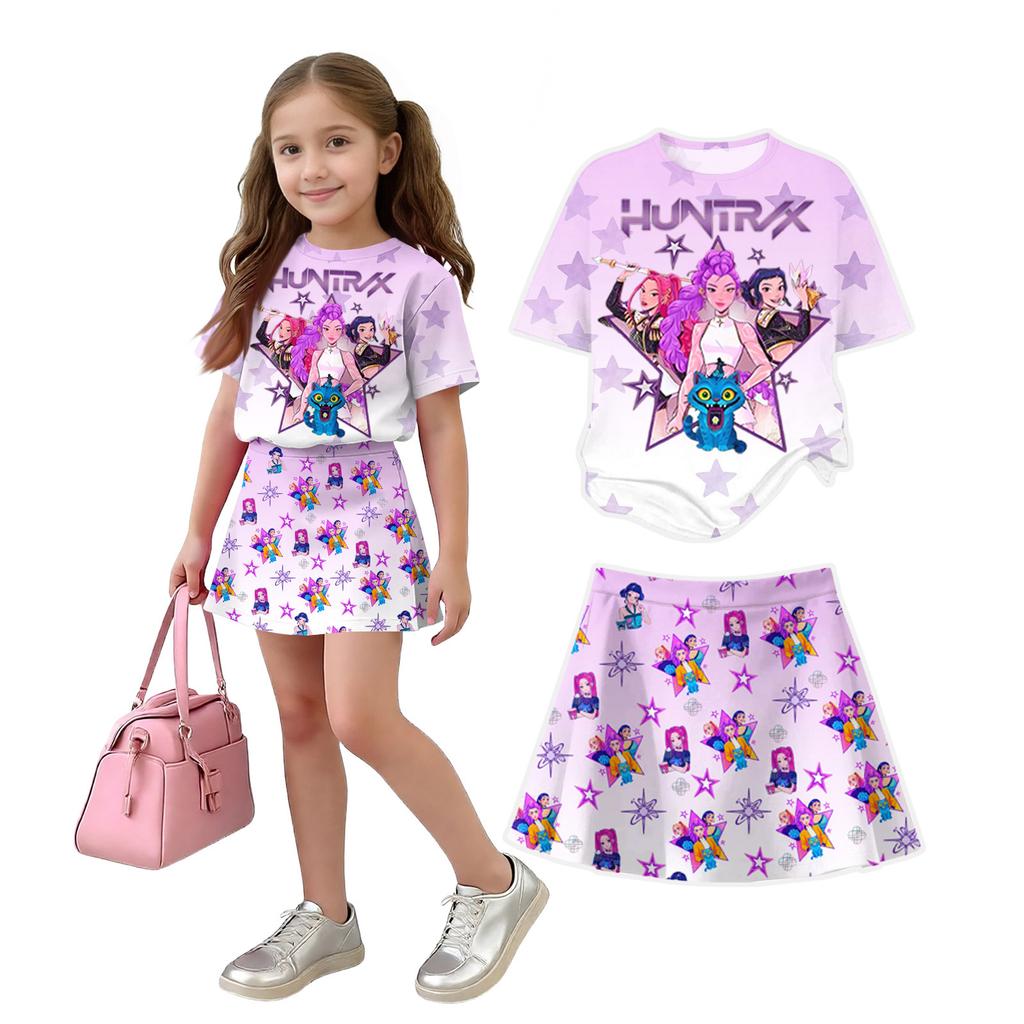 Infant Newborn Baby Girls Boys Loose Print T-shirt+Pants Print Outfits Set