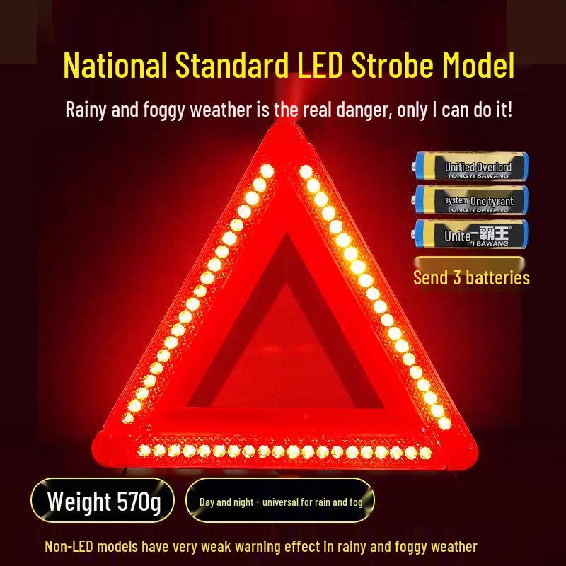 Vehicle Safety Reflective Triangle Warning Sign