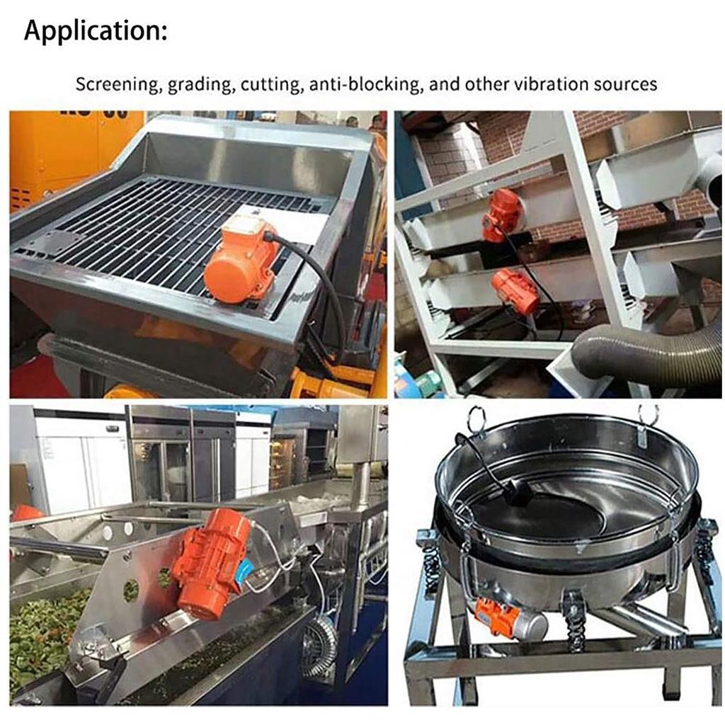 20/40/60W 220V vibrační motor Nastavitelná rychlost pro stroj na stříkaný beton, podávací stroj, pračku