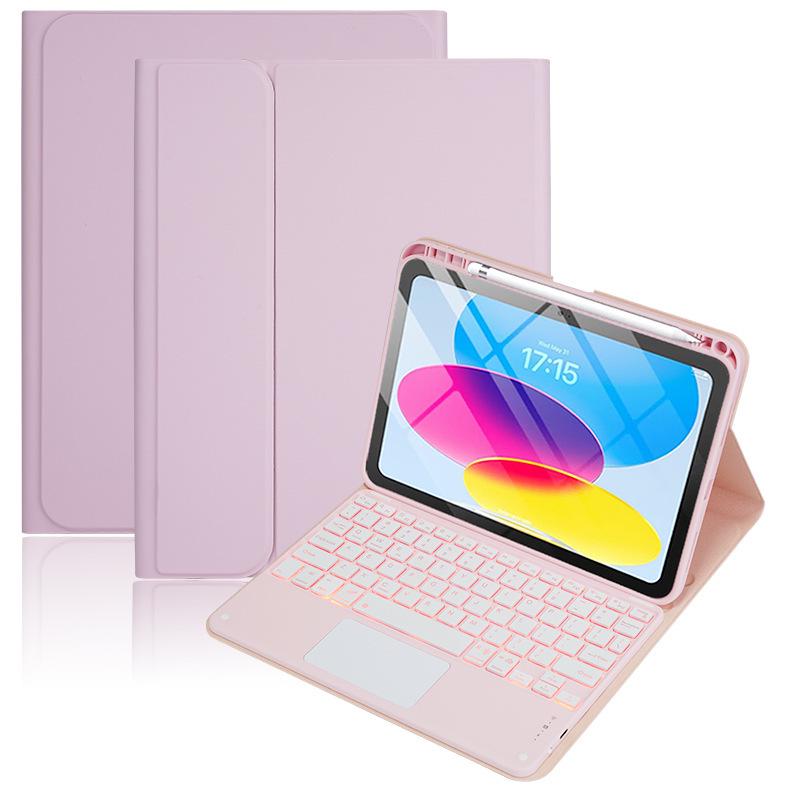 

iPad Air 11 Protective Case with Touchpad, Backlit Bluetooth Keyboard, Pen Slot, and Stand for 10th Gen A16 Tablet iPad Pro 11 2024 Model