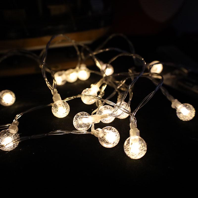 Outdoor LED Starry String Lights for Wedding, Birthday, and Holiday Decorations - Flashing Colored Atmosphere Lights