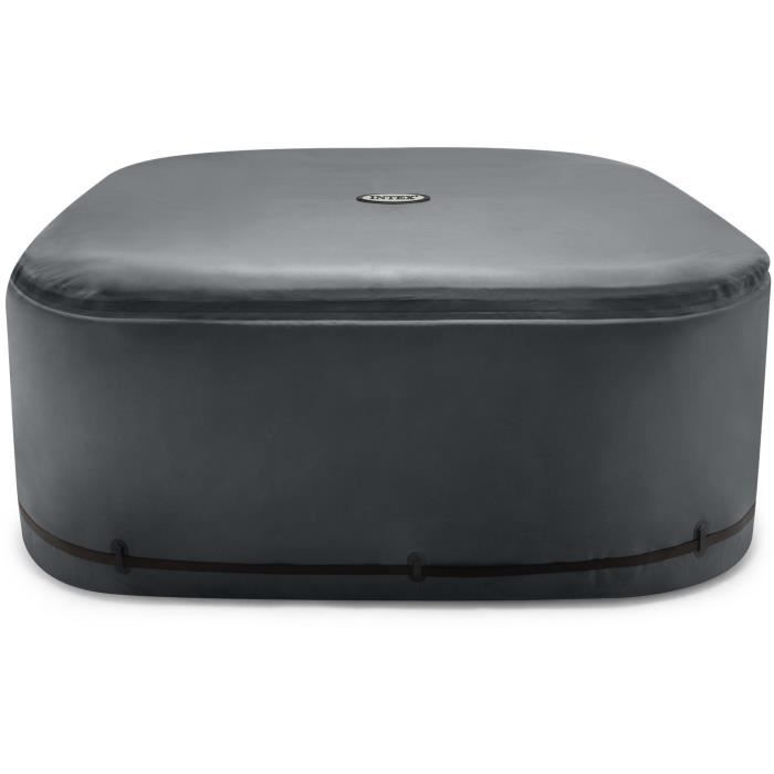 You do it Thermisch Deksel - Intex - PureSpa Vierkant - 4 Personen - Voorkomt Warmteverlies Grijs