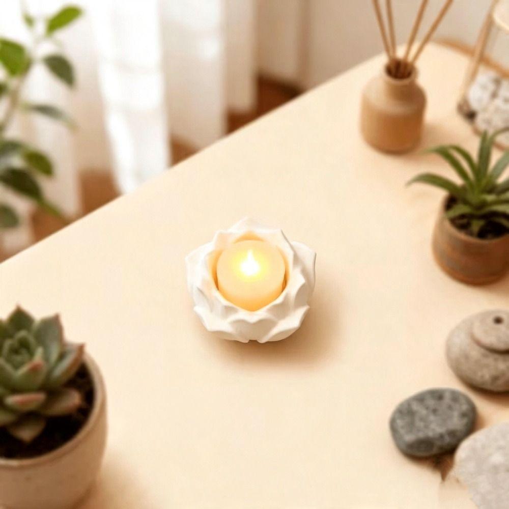 Minimalist Electronic Candle Holder Chinese Style Tabletop Incense Base Purify Air