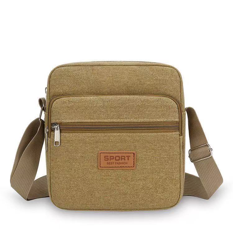 Business bag Men's and women's nylon collection wallet Canvas charging bag Cashier shoulder messenger bag Oxford cloth bag Korean version satchel bag