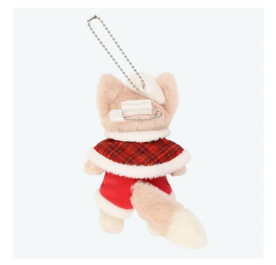 Lina Bell Plush Badge DisneySea 2024 Christmas Duffy Friends Dancing Snowflakes Lina Bell [Tokyo Exclusive] &