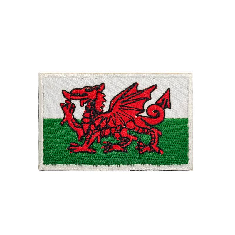 European Flags Embroidered Patches for Bags & Hats - Morale Badges with Hook, Loop & Iron-On Backing