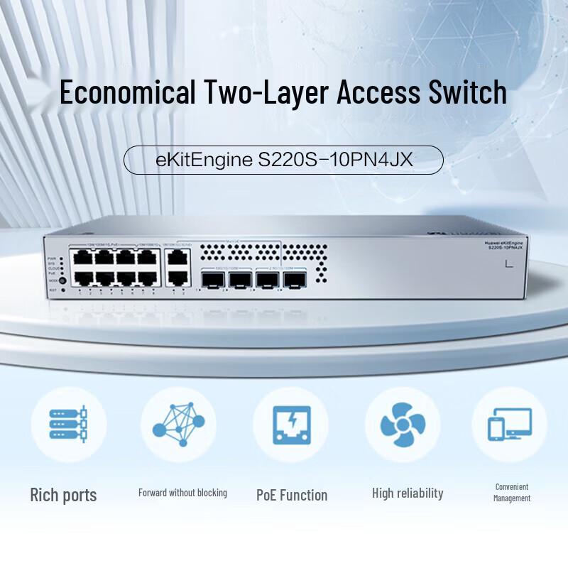 Huawei Kunling S220S-10PN4JX Gigabit PoE Managed Switch