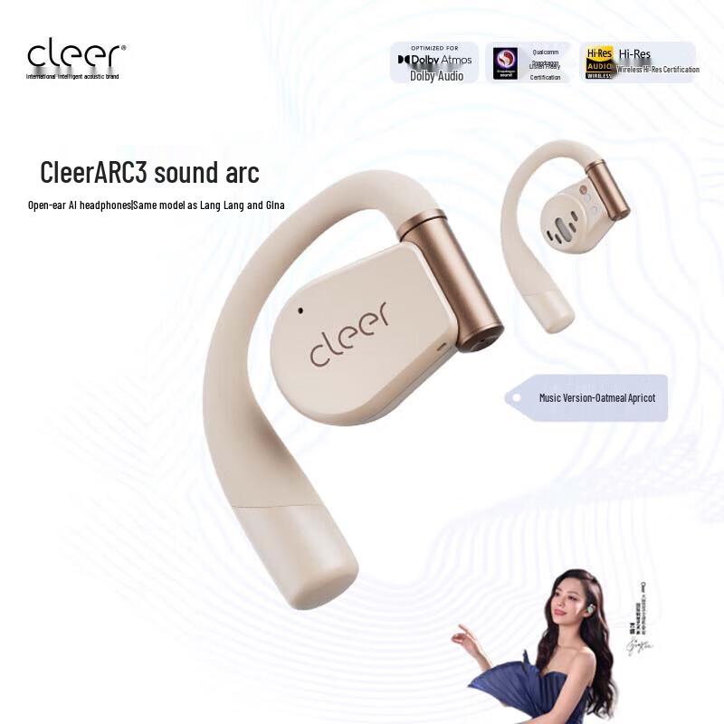 

Cleer ARC 3 Open-Ear Bluetooth Sports Headphones with Dolby Audio