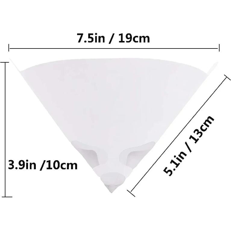 300pcs Car Disposable Paper Filter 190 Mesh Purifying Straining Cup Paint Spray Mesh Conical Nylon Micron Paper Funnel Tools