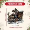 2D Weihnachts-Weihnachtsmann-Dekoration Kunstwerk Handwerk Dekorative Tischfigur Ornament Stück