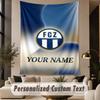 Benutzerdefinierter Text Wandteppich FC Zürich Druck Wandteppich Innen Wohnzimmer Wanddekoration