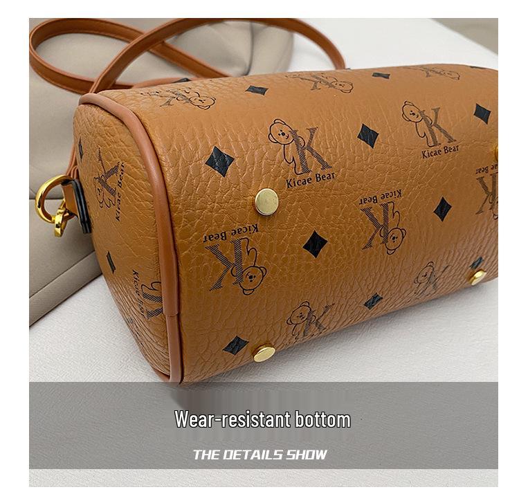 Damen Retro Luxuriöse Boston Schulter- und Crossbody Kissen-Tasche