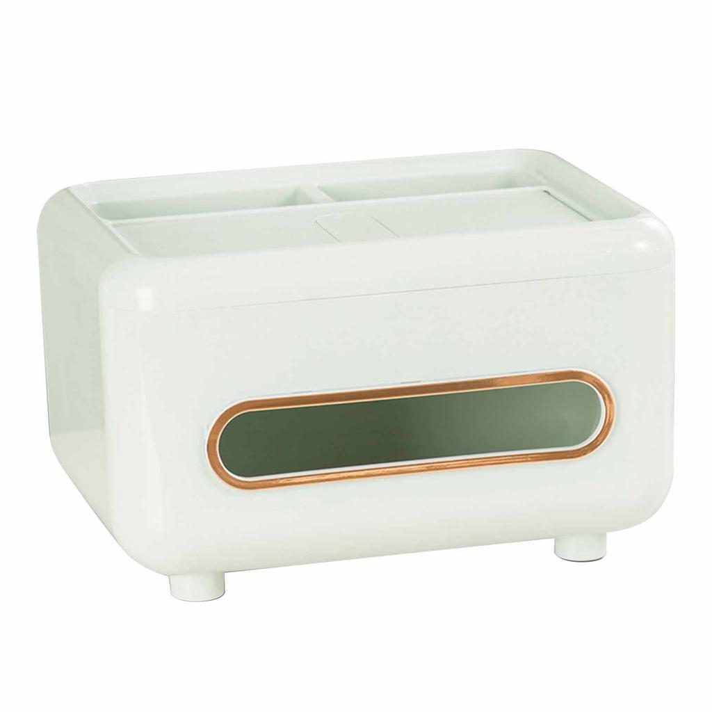 Desktop Tissue Box Multifunctional Home Tissue Dispenser Remote Control   Box for Living Room Restaurant