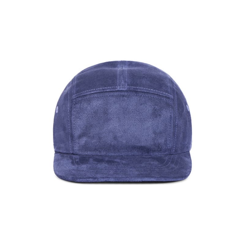 VARZAR VA Square Suede Camp Cap Navy