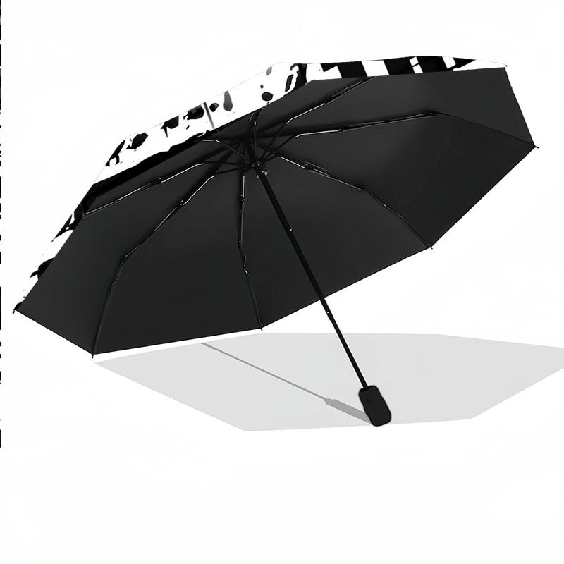 Portable Auto Folding Umbrella,The Weeknd 8 Rib Waterproof Umbrella For Camping Commute