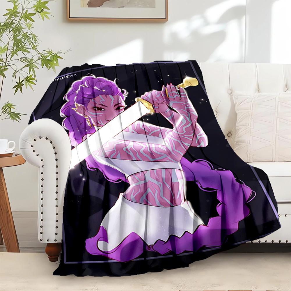 

K-POP Anime Girls Group - Four Seasons Soft Warm Blanket - All-Season Thick Knit Polyester Bedspread for Bed, Camping, Travel - Perfect Gift 100x150cm