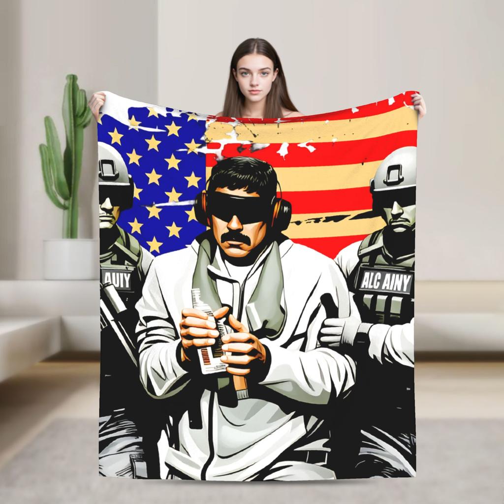 Venezuela Captured Live Maduro  Blanket  Decorative Flannel Throw Blanket For Couch Bed Warm Soft Custom DIY Quality Bedspread
