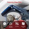 2-Pack 10" Fifth Wheel Hitch Lube Plates - 3/16" Thick Black RV Camper Trailer Grease-Free Discs - Heavy Duty Replacement For 5Th Wheel Safety Kit