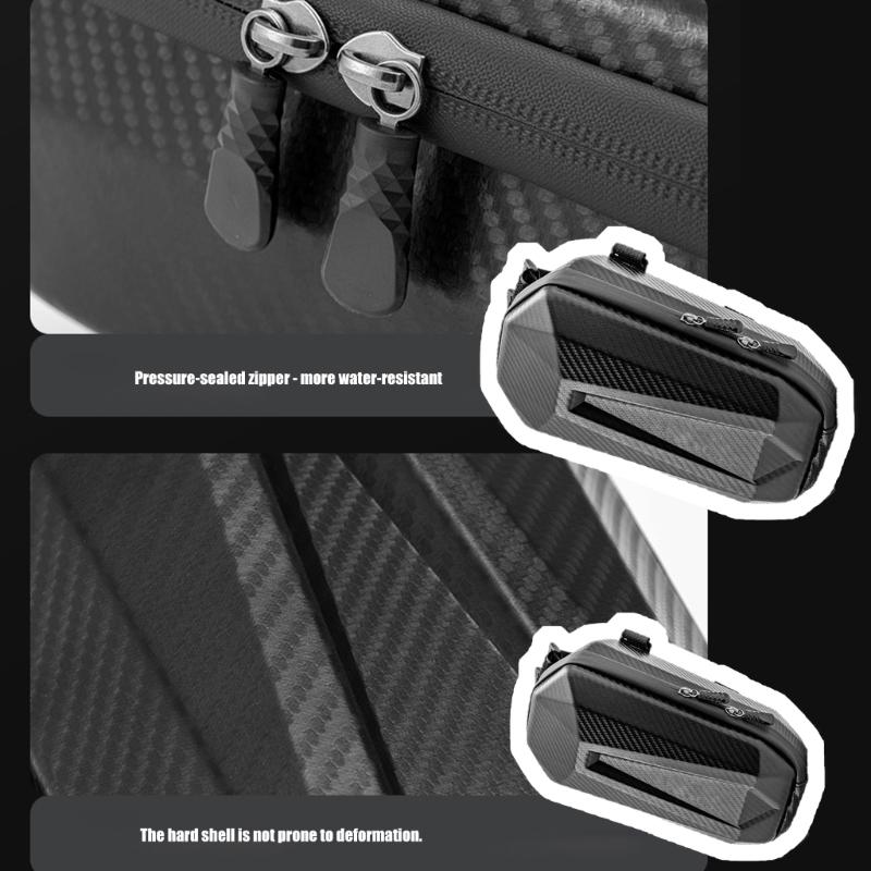 High Capacity Hard Case Waterproofed Handlebars Bag For Electric Scooters Bikes Folding Cycles Secure Storage