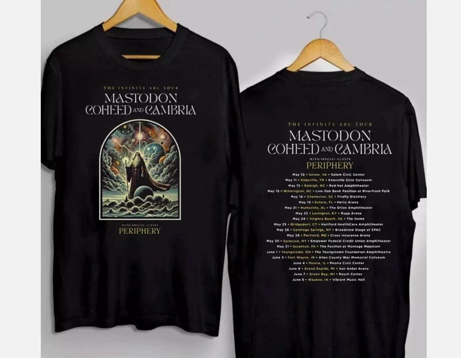 COHEED AND CAMBRIA & MASTODON Tour 2025 T-Shirt 2 sided XL