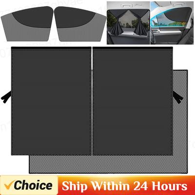 Magnetic Car Sun Shade UV Protection Car Curtain Car Window Sunshade Side Window Summer Protection Window Film Mesh Sun Visor