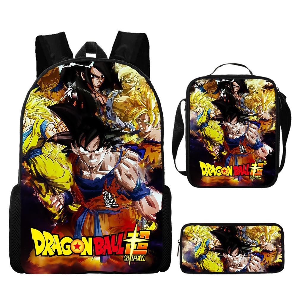 Dragon Ball Student School Bag Cartoon Dragon Ball Super Children'S Backpack, Satchel Pencil Case