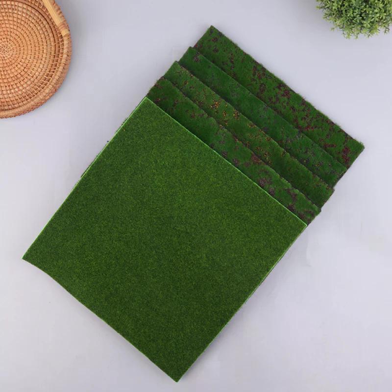 Grass Mat Green Artificial Lawns Turf Carpets Fake Sod Simulation Moss Lawn 30*30CM DIY Micro Landscape Home Decoration