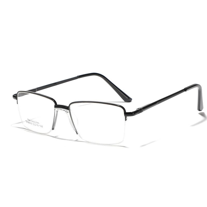 

Очки Прямоугольная оправа Плоская оправа Простая зеркальная седловидная носовая накладка Может использоваться для близорукости Оправа Мужские плоские очки Женские чёрный