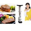 Injector de Carne pentru Marinadă din Oțel Inoxidabil 2-în-1 Frăgezitor de Carne Injector de Marinadă cu Ac din Oțel Inoxidabil pentru Grătar Carne Friptură Vită