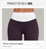 Women's Color Block High Elastic Tummy Control Quick-Dry Running Shorts