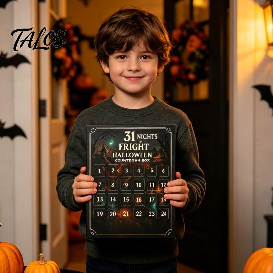 Halloween Decoration for Home Advent Calendar 2026, 31 Nights of Fright Countdown Box with Surprising Mini Spooky Figurines, Desk Decor, Party Favors