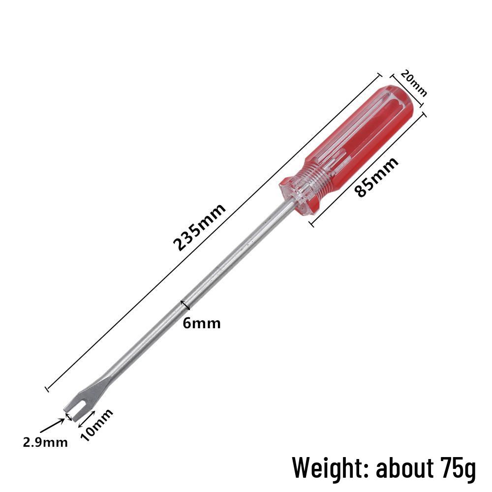 Lightweight V & U-Shaped Nail Puller & Pry Tool for Woodworking, Shoes, Staples & Tires