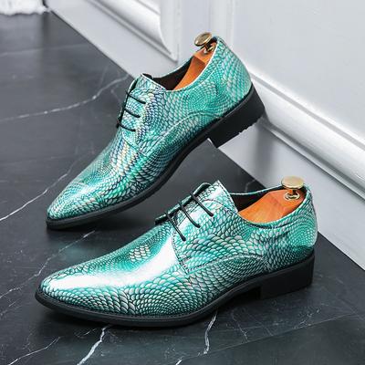 Designer Herren Spitzschuh Lackleder Oxford Schuhe Business Hochzeit Kleid Blau Grün Sapatos Tenis Masculino