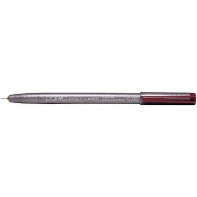 Ink Pen - Copic - Multiciner - 0.05 Mm - Red - Felt Tip - Non-refillable