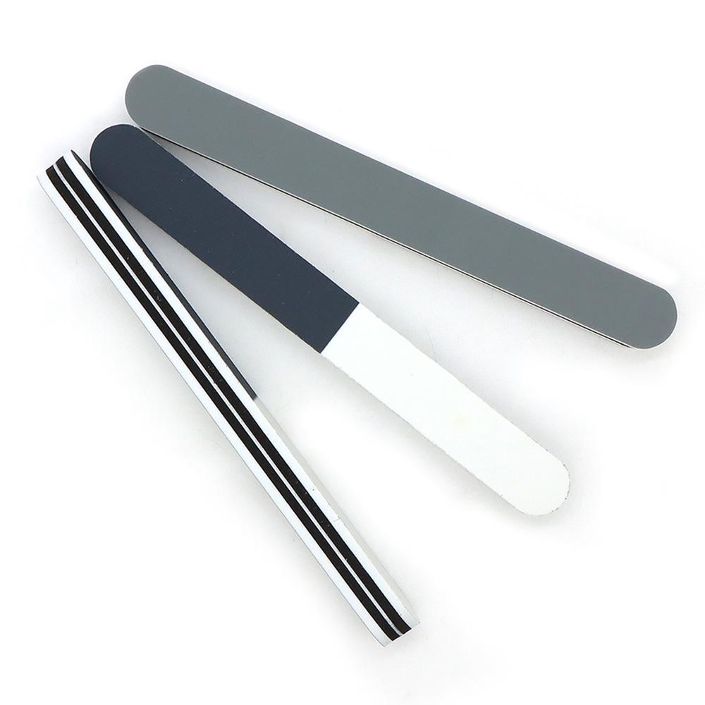 Nail Art Multi-faceted Polishing Sponge, Three-sided Nail File, Straight Shape Sanding Strip.